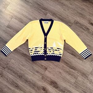 San Remo Vintage Sailboat Cardigan